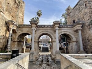 Hadrians Gate Antalya Turkey View Feb 2022